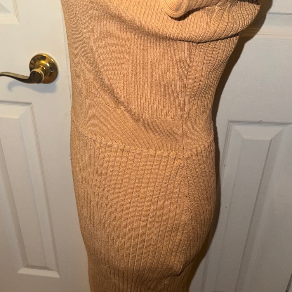 Calvin Klein Tan Long Sleeve Dress - Picture 8 of 13
